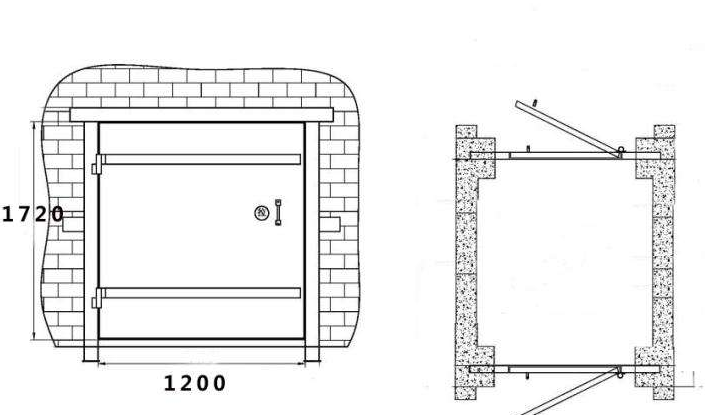 行人風(fēng)門設(shè)計圖紙