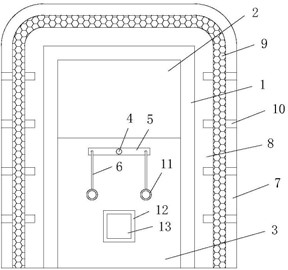 礦井通風(fēng)用正反風(fēng)門(mén)裝置