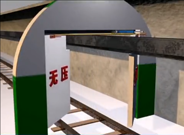 礦用過單軌吊風(fēng)門